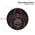 thumbnail image 3 of Balery 4 Pcs Spider With Skullleather Coasters Set, Drink Table Cup Coasters For Living Room Kitchen Coffee Decor, 3 of 9