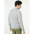 thumbnail image 3 of Free Assembly Men's Funnel Neck Pullover with Long Striped Sleeves, 3 of 6