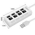 Fmxomd USB HUB 2.0 4 Port Multiple Expander With Multi USB Splitter Hub