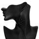 thumbnail image 2 of Pendientes negros retro de 2 piezas, pendientes de moda de murciélago extraño (negro) oso de fresa Electrónica, 2 of 5