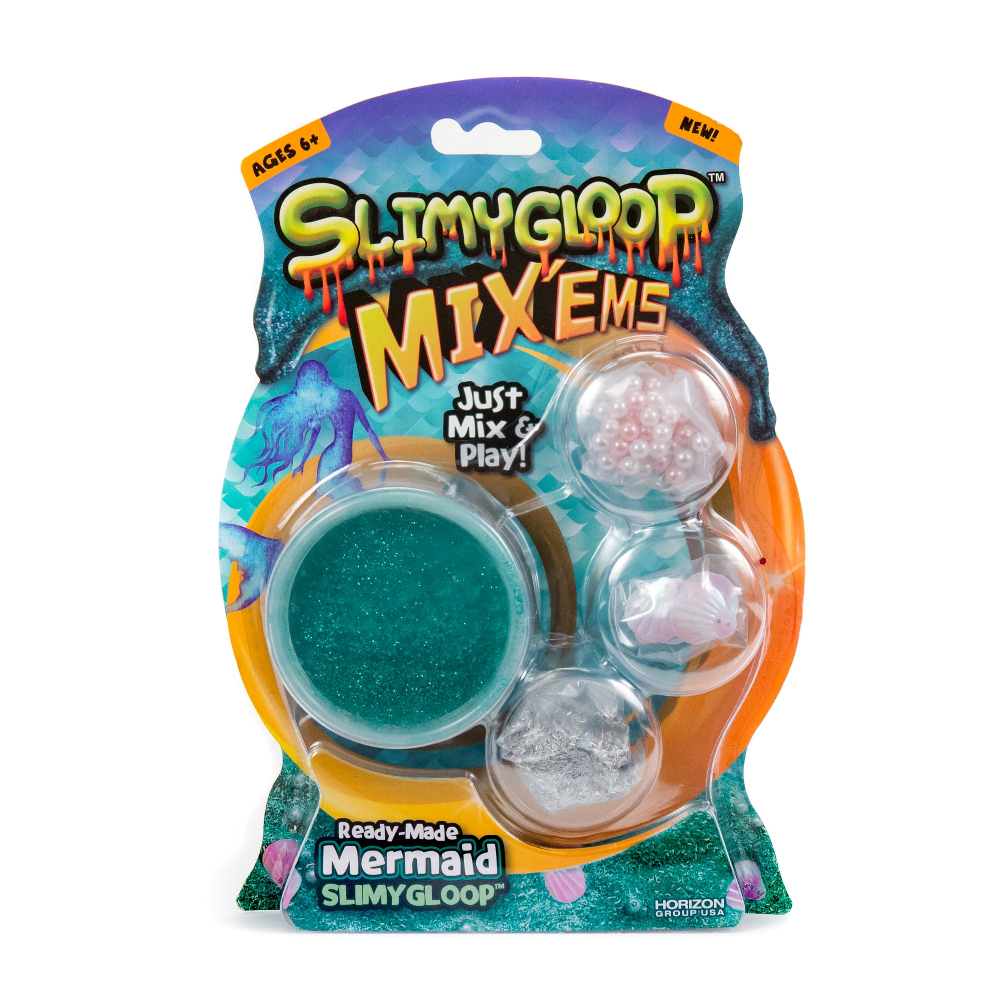 NEW in BOX Mermaid Sunset Slimy Gloop Slime Kid's Craft DIY Kit By Horizon 