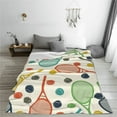 thumbnail image 5 of Pofeuu Racket and Tennis Ball Print Ultra-Soft Micro Fleece Blanket,for Bed Or Sofa,All Season Throw Blankets Flannel Blanket-80"x60", 5 of 7