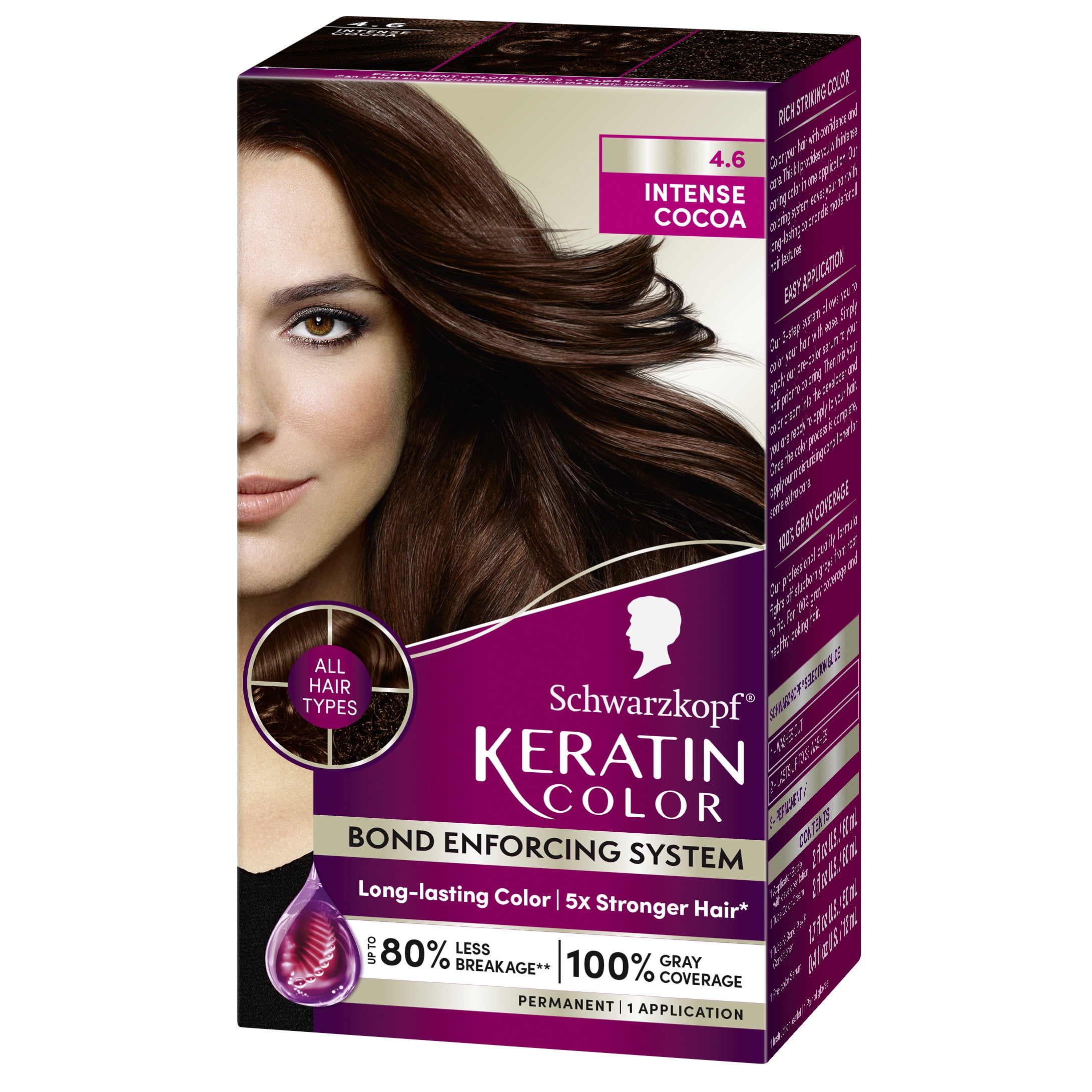 Schwarzkopf Keratin Color Hair Dye, 3.0 Espresso - Salon Style