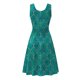 thumbnail image 5 of Vestido casual de verano para mujer, sin mangas, hasta la rodilla, plisado, cuello redondo, estampado Fridja  hjkh2425, 5 of 5