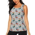 thumbnail image 1 of Fotbe Skiing penguin Blusas Sin Mangas para Mujer – Estilo Casual, Corte Suelto, Slim-Fit, Cuello Redondo Deportivo, Tops de Verano para Gimnasio y Yoga-Medium, 1 of 7