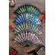 thumbnail image 5 of Abanicos de mano plegables HUNANBANG, 12 piezas, diseño floral español, 5 of 7