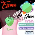 thumbnail image 2 of ESSMO™ Glow in The Dark Green Transfer Vinyl HTV T-Shirt 20" Wide Roll Iron Heat Press GD01 20"x36", 2 of 7