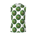 thumbnail image 6 of Lsque Happy Watermelon Print Men's Cotton Blend Sleeveless Muscle Shirts (S-3XL)- Moisture Wicking, Odor Protection, UPF 30+,Large, 6 of 8