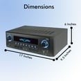 thumbnail image 4 of Technical Pro Receiver 1000W FM USB SD Card 2 Mic Inputs MP3 AUX Playback, 4 of 5