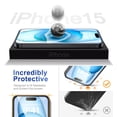 thumbnail image 5 of [2+2 Pack] We Life Compatible with iPhone 15 Screen Protector with Camera Lens Protector, [9H+ Tempered Glass] [Military-Grade Drop Protection] HD Clear, Anti-Scratch, 5 of 5