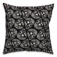 thumbnail image 2 of Creative Products Etched Skull Pattern 18x18 Spun Poly Pillow, 2 of 3