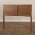 thumbnail image 2 of Allora Mid-Century Solid Rubber Wood with MDF Ash Veneer Full Headboard in Brown, 2 of 6