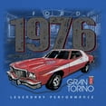 thumbnail image 3 of 1976 Ford Gran Torino Crest T-shirt Officially Licensed Classic American Mustang Performance F150 Pickup Men's Tee, 3 of 7