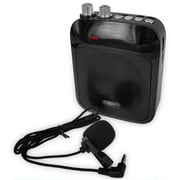 Technical Pro Rechargeable Speaker with Wired Lapel Mic USB SD Card FM AUX Inputs