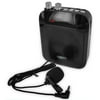 Technical Pro Rechargeable Speaker w/ Wired Lapel Mic, Music Mode, USB, SD card, FM, 1/8" AUX, Mic Inputs, Clip On and