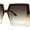 Brown Clear Brown, variant on Womens Luxury Designer Square Butterfly Chic Sunglasses Green Black