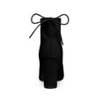 thumbnail image 2 of BLISSFUL STEP Women's Pull on Drawstring Block Heel Ankle Boots Black 7.5, 2 of 7
