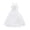 White, variant on iEFiEL Little Big Girls Cross Back Flower Girl Dress Wedding Tulle Birthday Party Dress