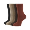 thumbnail image 7 of CLOSEMATE Womens Thin Crew Socks Soft Combed Cotton Comfortable Casual Everyday Wear Socks 5 Pairs (Multicolor-01, Size M), 7 of 7