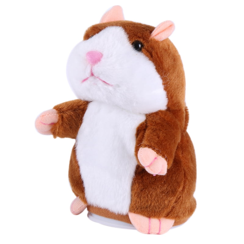 Talking Hamster Repeats What You Say Electronic Plush for Party Toys Child Kids 