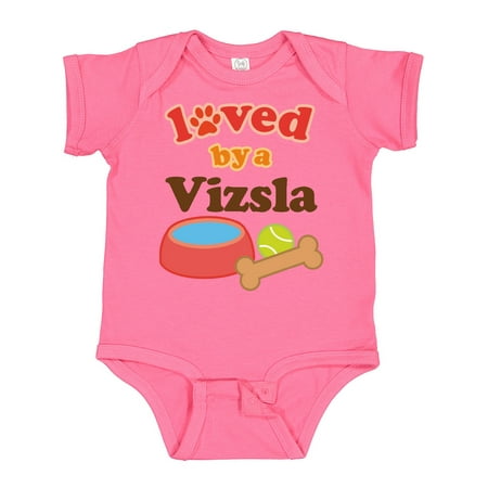 

Inktastic Vizsla Loved by a (Dog Breed) Gift Baby Boy or Baby Girl Bodysuit