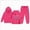 B160-Girls' Set-Hot Pink, variant on 8-9 Years Child Baby Girls Clothes Girls 2PCS Fall Winter Outfits Set Toddler Girls Long Sleeve Irregular Top Pants Set