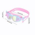 thumbnail image 3 of CxhicLuv Frame Swim Goggles, 6.7×2.8 Inch, Clear-Lens, Waterproof, Stylish, Perfect for Swimming, Diving, Silicone & Candy-Color, Suitable for Boys, Girls, 3 of 6