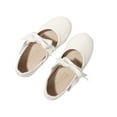 thumbnail image 1 of PMVFHDE Espadrilles Fille Chaussures de Robe Petite Fille Chaussures de Ballet Fille Fleur Chaussures de Fête Mariage Blanches, 2-2.5 Ans, 1 of 8