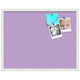 thumbnail image 2 of PinPix 28x22 Custom Cork Bulletin Board Purple Circles Poster Board Has a Fabric Style Canvas Finish, Framed in Purple Circles, by ArtToFrames (PinPix-493), 2 of 6