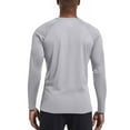 thumbnail image 4 of BRDFRL Beach Shirts for Men UPF 50 Long Sleeve Men Sun Protection Uv Shirts for Men Long Sleeve Shirts for Men Workout Water Hiking T-Shirts Rash Guard Light Gray XL, 4 of 6