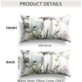 thumbnail image 2 of Brown Cream Grey Teal Floral Pillow Covers Watercolor Flower Couch Pillow Cases Rustic Abstract Modern Throw Pillows Set of 2 Farmhouse Home Decor for Room Bedroom Bed Cushion Outdoor 12x20'''', 2 of 6