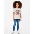 thumbnail image 2 of Wonder Nation Girls' Graphic Brooklyn Tee with Short Sleeves, Sizes 4-18, 2 of 7