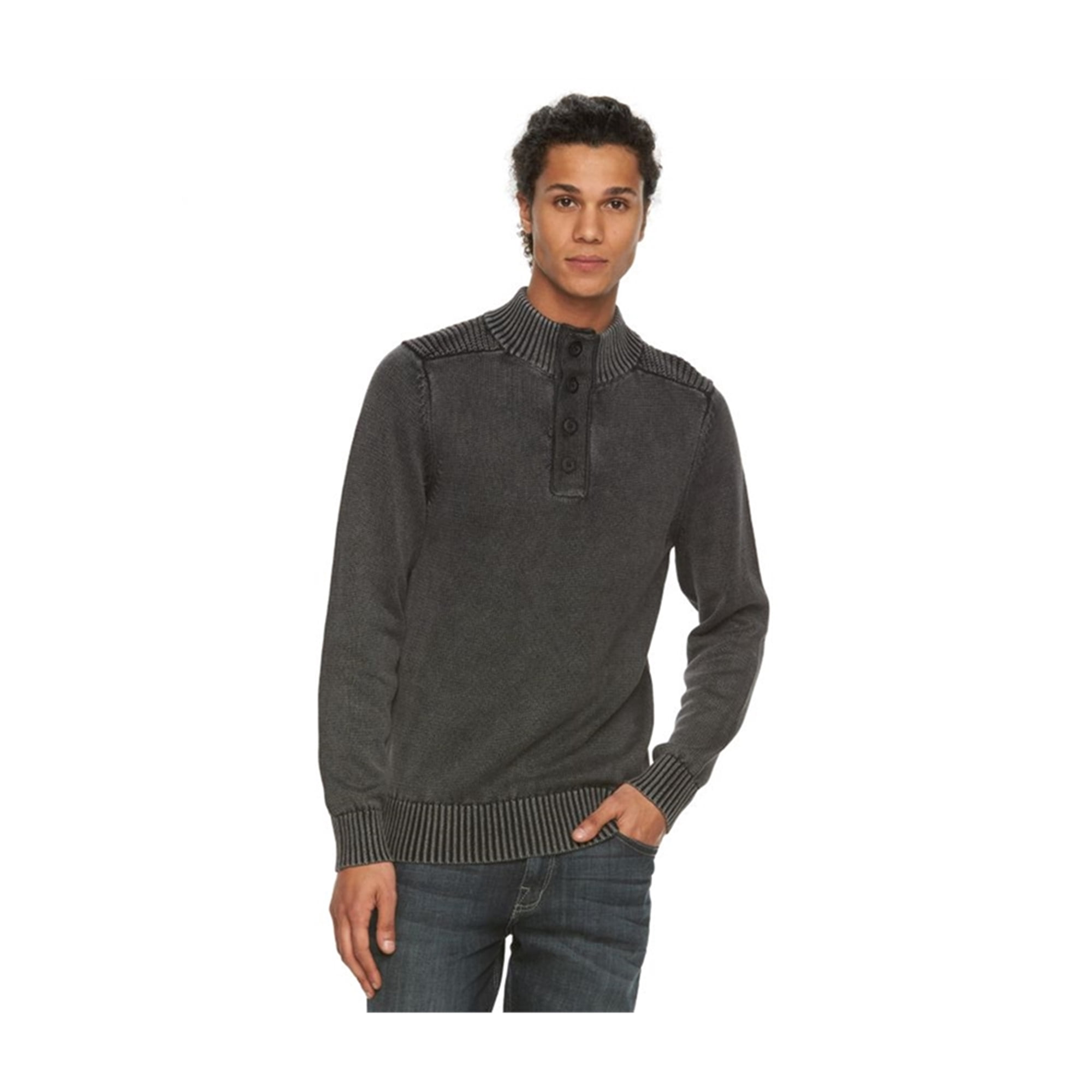 Rock \u0026 Republic Mens Henley Mock-Neck 