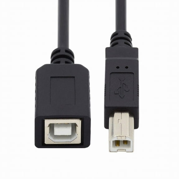 Xiwai USB 2.0 B Type Male to Female Extension Cable 20cm for Printer Scanner Disk