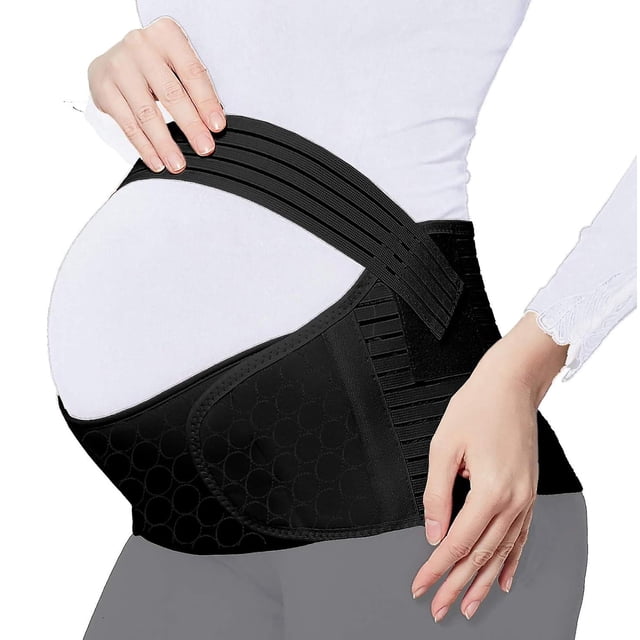 Cinturón de maternidad para mujer embarazada, soporte para la espalda, faja abdominal ligera, cinturón para el vientre para embarazadas, abdominales(M 30in-43in)