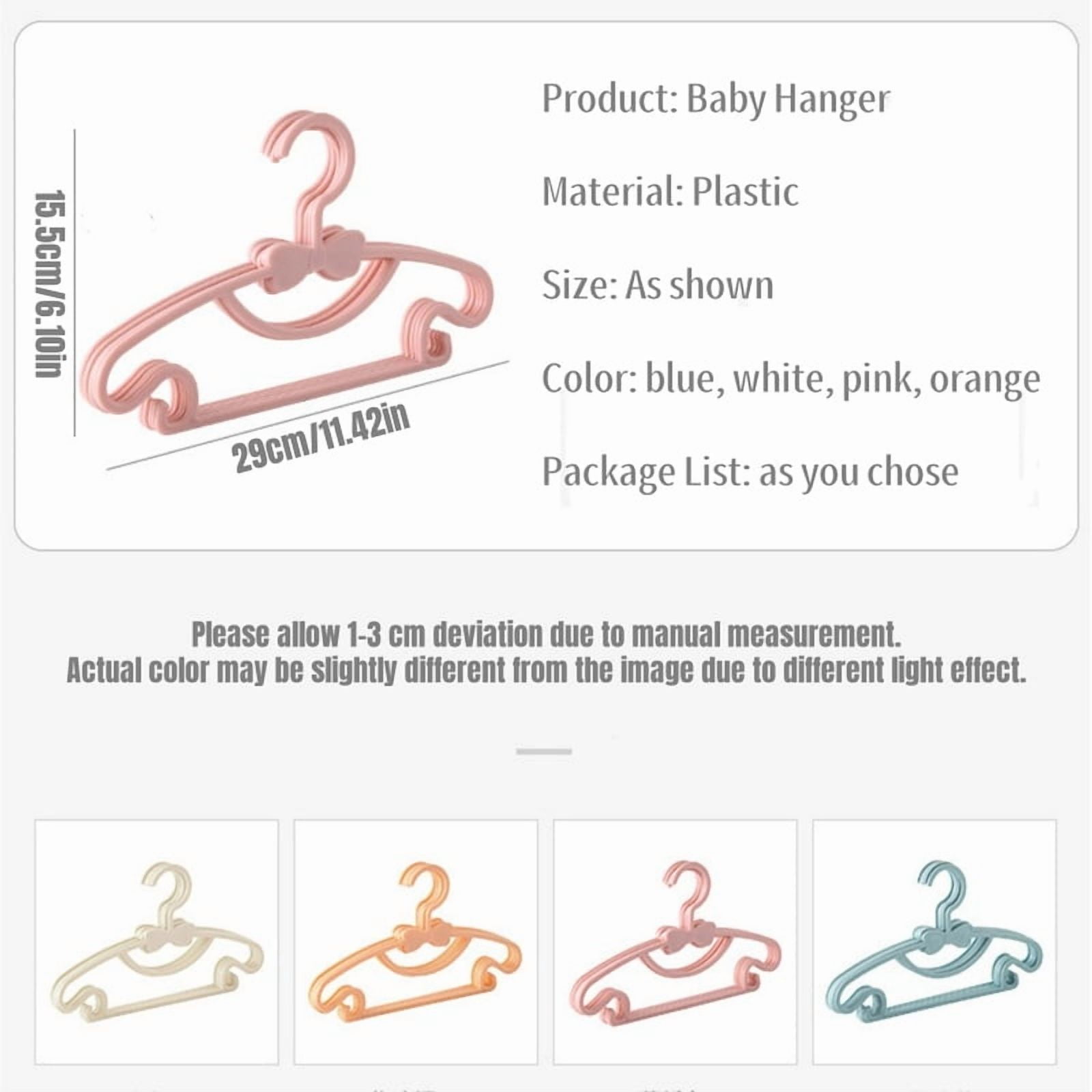 5-50Pcs Baby Hangers Plastic Kids Clothes Storage Hanger Rack for Nursery Children Hangers Toddler Infant Portable Coats Home