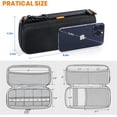 thumbnail image 3 of Double-Layer Hard Shell Carrying Case - Electronics Organizer Travel with Multiple Pocket Portable Tech Accessories Zipper Pouch Bag for Cord, Cable, Charger, Phone, Power Bank, USB, SD Card, 3 of 4