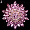 thumbnail image 5 of Ayyufe Women Fashion Shiny Alloy Rhinestone Flower Wedding Bridal Bouquet Brooch Pin, 5 of 6