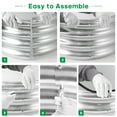 thumbnail image 7 of JERIA Raised Garden Bed,Galvanized Raised 2×2×1ft Planter Boxes Outdoor with Easy Assembly, Round Garden Bed for Vegetables, Fruits, Flowers, 7 of 7