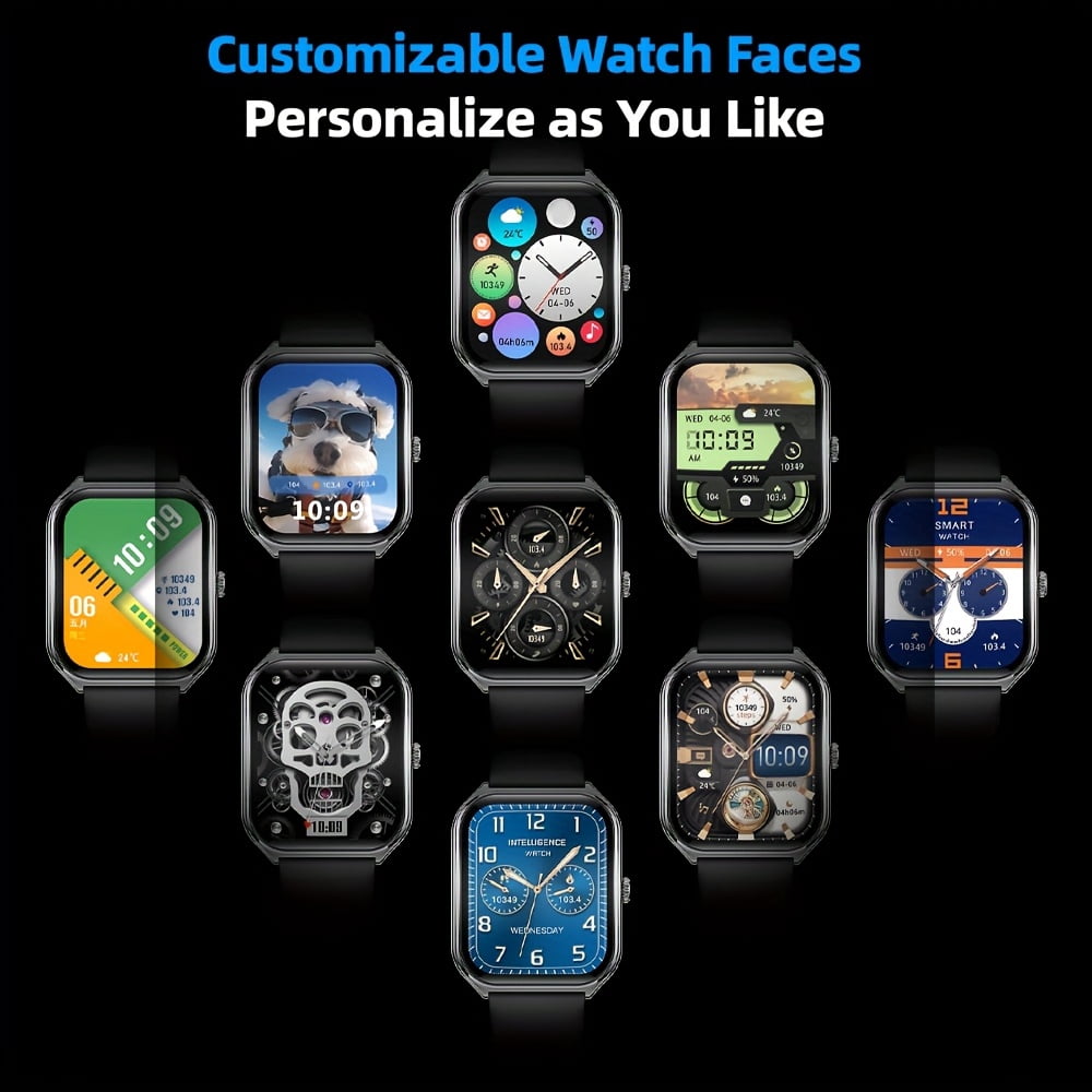 The Latest Ultra-Thin Smart Watch, 1. 96 Inches Large Screen, Support for Answering The Phone, a Variety of Sports Modes, Alloy Body, High Resolution, Simple Fashion Classic