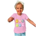 thumbnail image 2 of Haut à Manches Courtes pour Tout-Petits Garçons Filles Mode Pâques Mignon Œufs de Pâques Imprimé Col Rond, 2 of 4