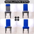 thumbnail image 6 of Stretch Spandex Short Seat Slipcover Dining Chair Cover, 6 of 7