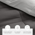 thumbnail image 5 of All Season Reversible Comforter Set Breathable Cool in Gray & Light Gray Cal King/King Size Bedding by Comfort Canopy, 5 of 19