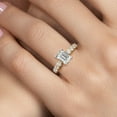 thumbnail image 3 of Gem Stone King 3.88 Cttw IGI Certified Lab Grown Diamond in 14K Two-Tone Gold  Engagement Ring for Women | Emerald Cut Center Diamond 3.00 Ct | D-E Color | VS1-VS2 Clarity, 3 of 6