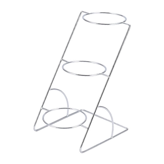 Soporte para especias, salsas y condimentos, estable para cocina buffet. Plata de 3 capas