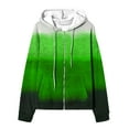 thumbnail image 6 of Sevevn Women's Raglan Sweater Zipper Hooded Cardigan Sweater Long Sleeve Top Sweater Green M Family Gifts, 6 of 6