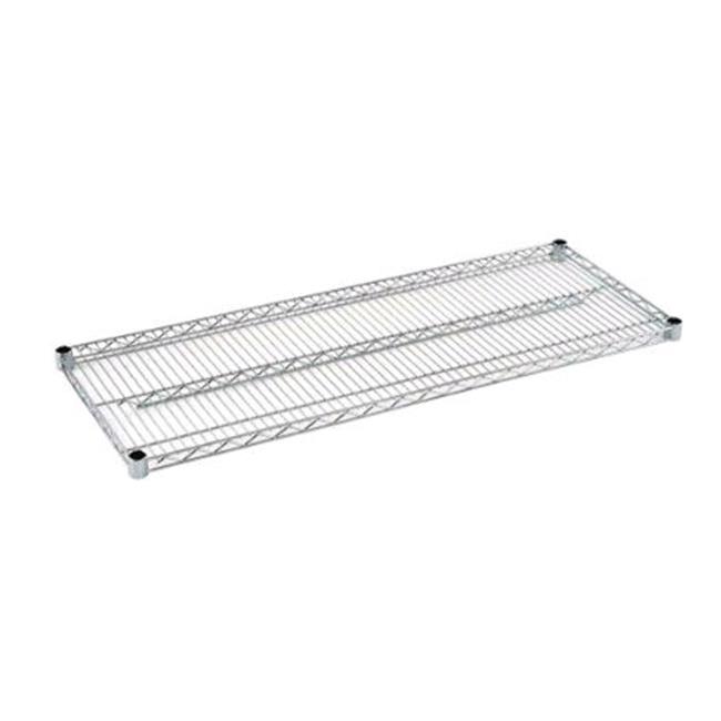 Sandusky WSHELF1848-C 48 inch W x 18 inch D x 1 inch H Heavy Duty Extra Chrome Wire Shelf