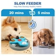 thumbnail image 3 of Duuclume Interactive Puzzle Toy Game for Dogs, Boredom Buster with Slow Feeder,Dog Food Treat Toys, Grey Blue, 3 of 6
