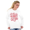 thumbnail image 3 of Never Look Back Positive Motivation Women Plus Size Crewneck Sweatshirt Brisco Brands 4X, 3 of 5
