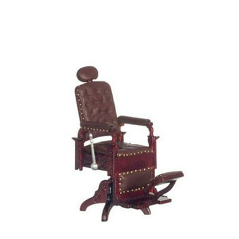 Dollhouse Victorian Barber Chair/Mahog